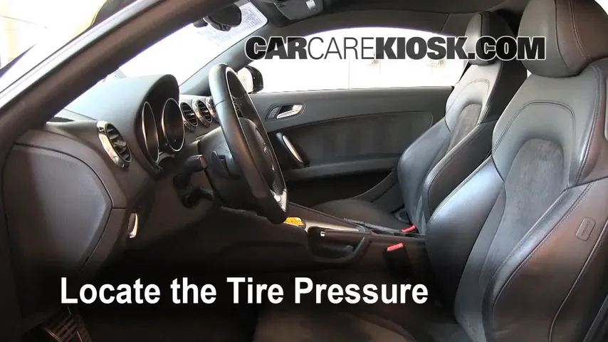 2008 Audi TT Quattro 3.2L V6 Coupe Tires & Wheels Check Tire Pressure